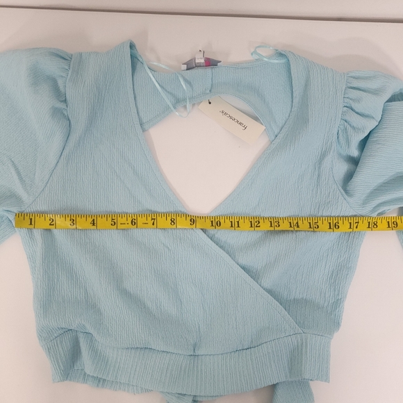NWT Glo fashion London  Francescas Crop  Open Back Top Large - Picture 12 of 12
